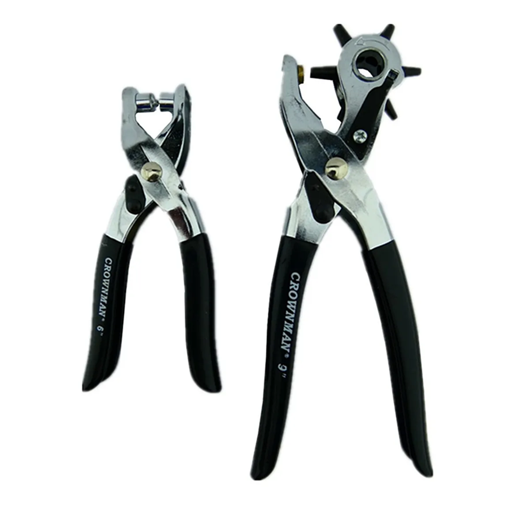 SET ALICATES SACABOCADO 2 PIEZAS OJETILLOS CROWNMAN CMSA2201 - 1