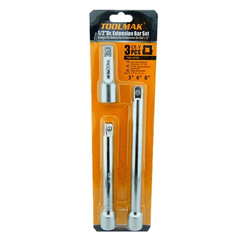 SET KIT JUEGO DE EXTENSIONES 1/2 PULGADA 3 PIEZAS TOOLMAK TMK19793 - 1