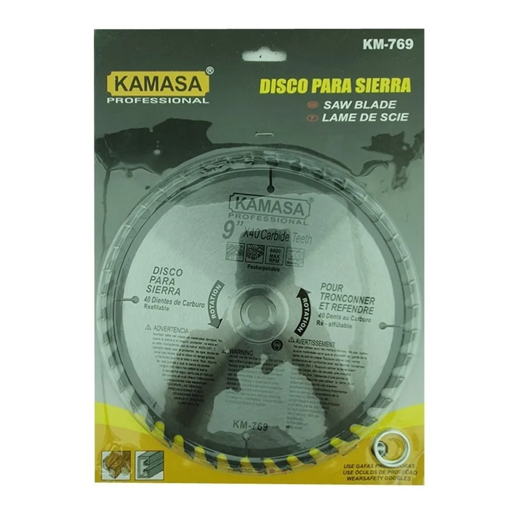DISCO SIERRA CIRCULAR 9 PULGADAS 40 DIENTES KAMASA KM769 - 2
