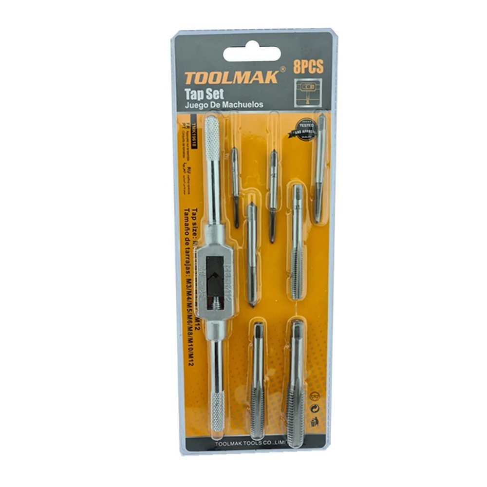 SET KIT JUEGO DE TERRAJAS MACHO TOOLMAK TMK19618 - 1