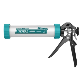 PISTOLA CALAFATERA ALUMINIO PARA PATE SILICONA 9 PULGADAS TOTAL THT20109 - 1