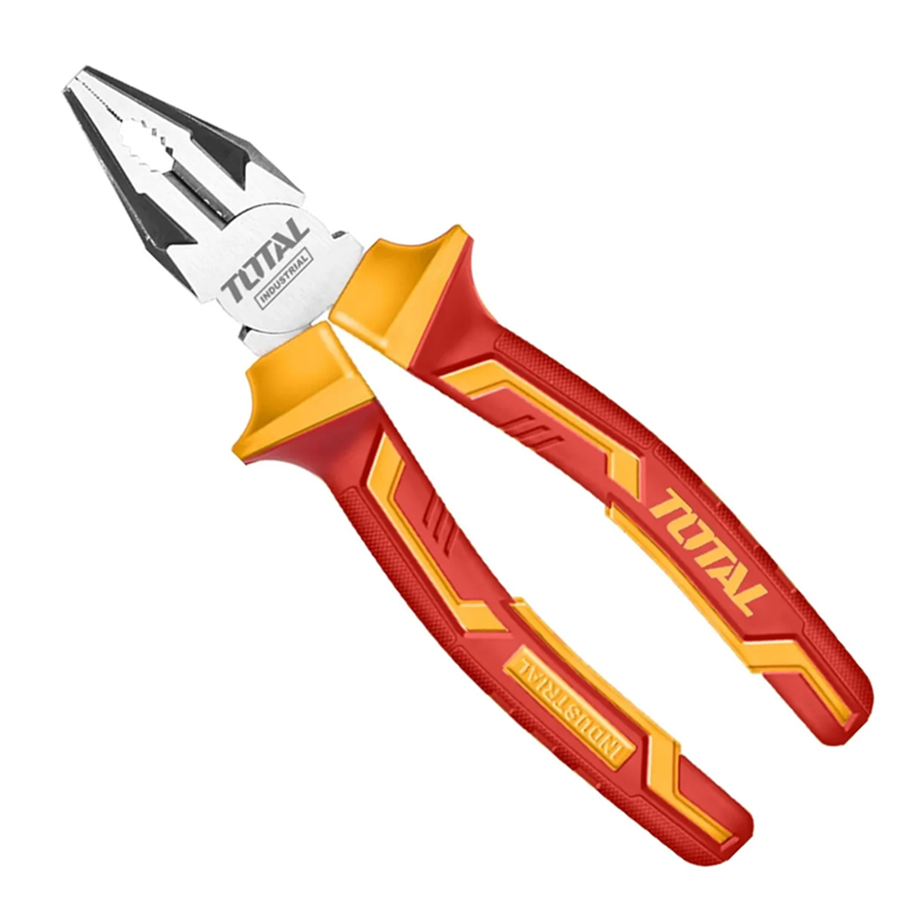 ALICATE UNIVERSAL AISLADO ELECTRICISTA 8 PULGADAS TOTAL THTIP2181 - 1