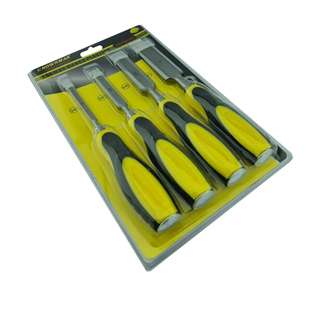 JUEGO FORMONES DE GOLPE MADERA 4 PIEZAS CROWNMAN CMFM3104 - 2