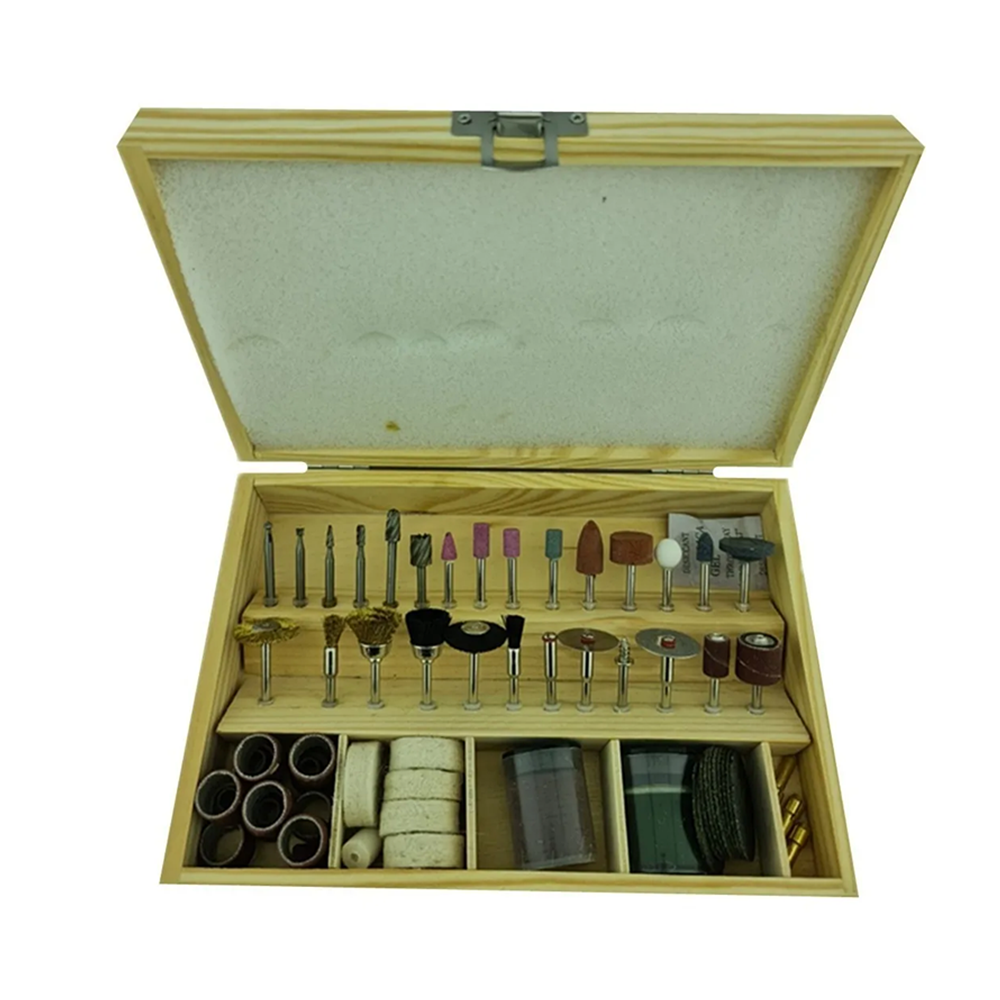 KIT SET JGO DE ACC PARA MINITORNO TIPO DREMEL 100PC CROWNMAN CMAD1100 - 1