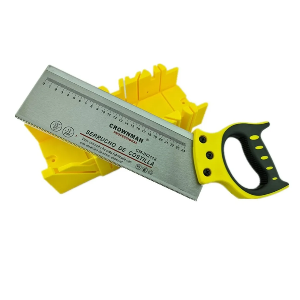 SERRUCHO SIERRA COSTILLA CON INGLETE 12 PULG 300MM CROWNMAN CMIN2112 - 1