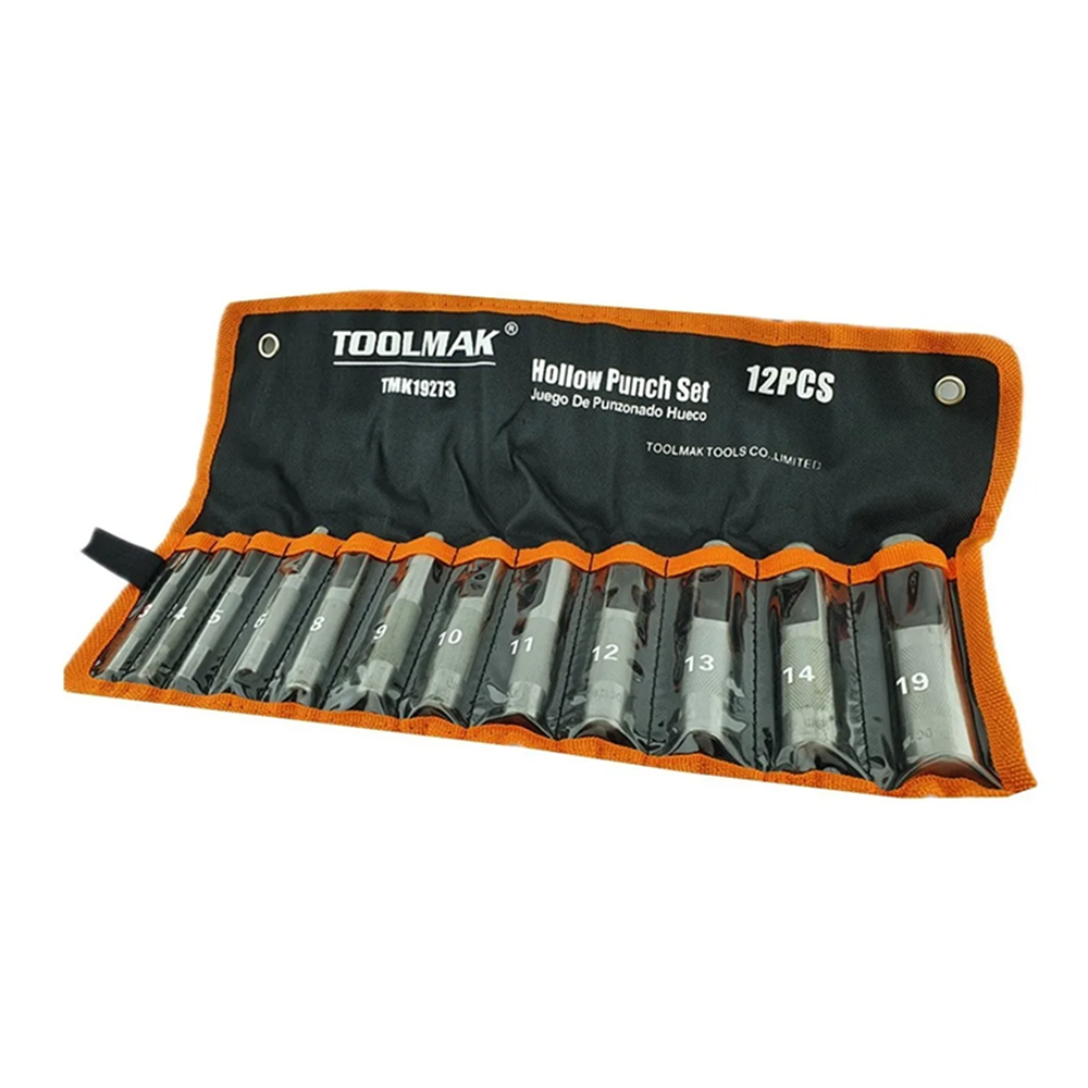 SACABOCADOS DE IMPACTO 12 PIEZAS (3 19MM) TOOLMAK TMK19273 - 2