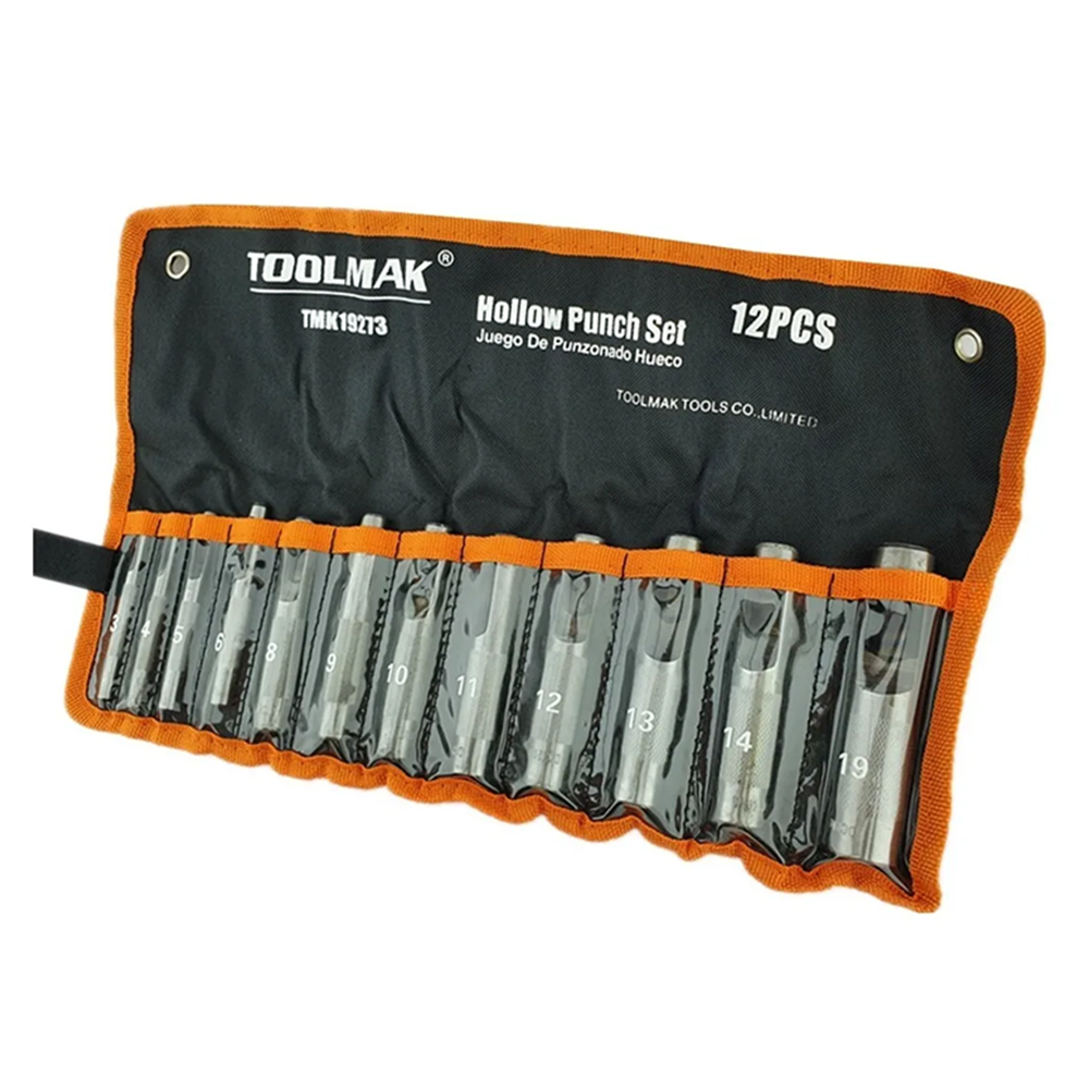 SACABOCADOS DE IMPACTO 12 PIEZAS (3 19MM) TOOLMAK TMK19273 - 3