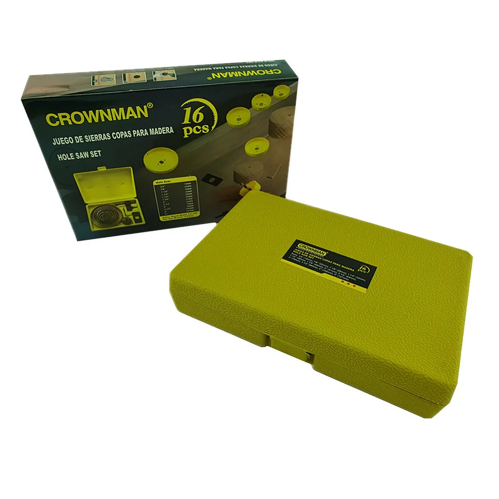 JUEGO DE HOJA DE SIERRA COPAS 16 PIEZAS CROWNMAN CMSC0116 - 3