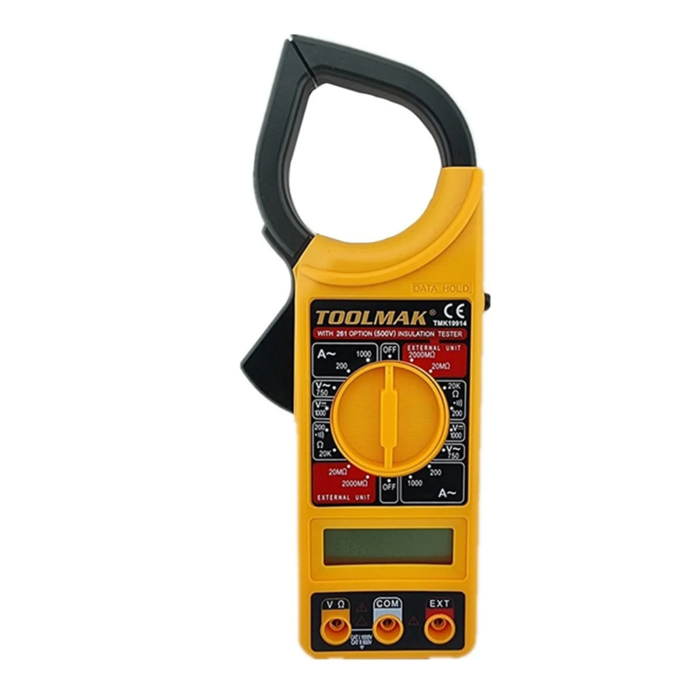 TESTER PINZA MULTITESTER AMPERIMETRO DIGITAL TOOLMAK TMK19914 - 1