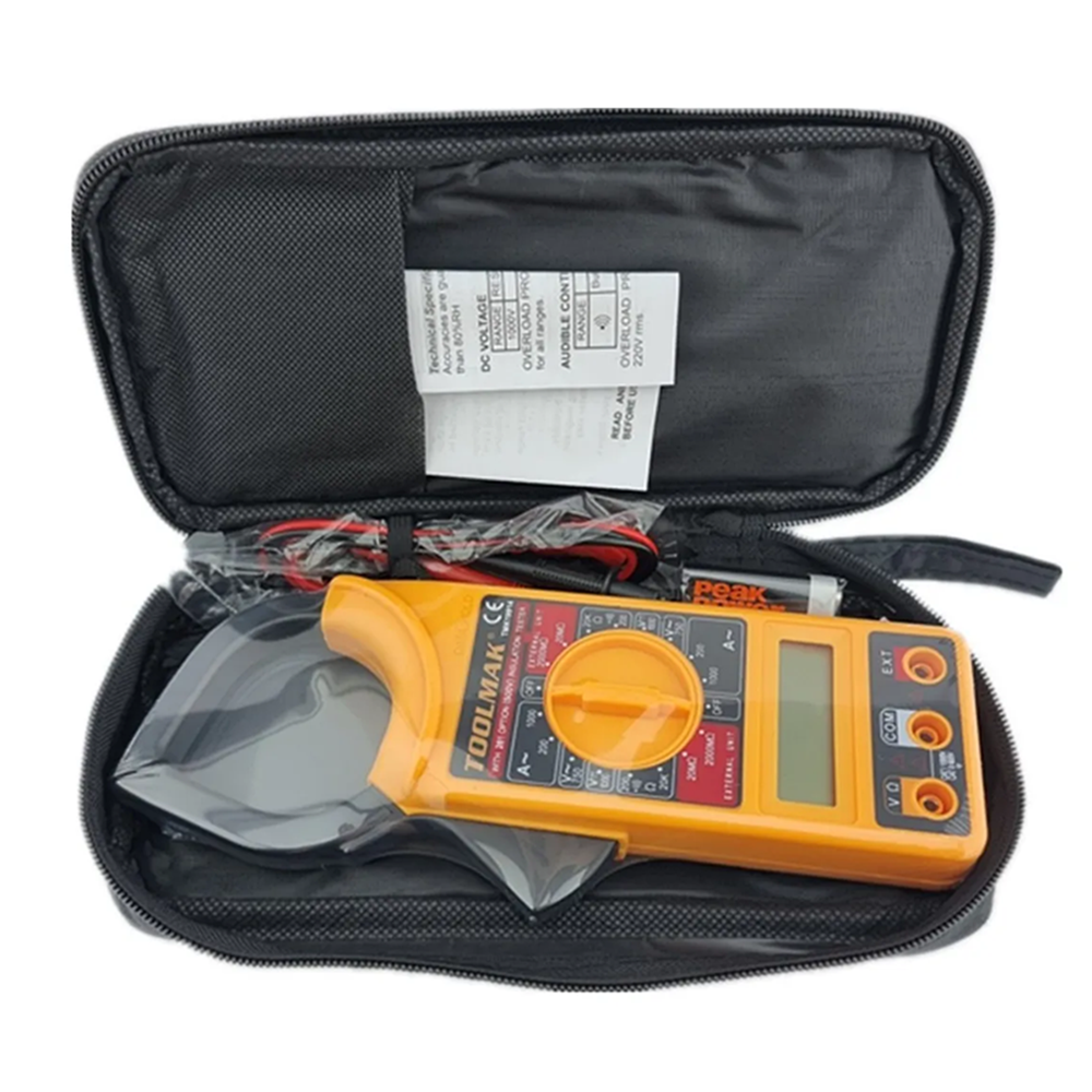 TESTER PINZA MULTITESTER AMPERIMETRO DIGITAL TOOLMAK TMK19914 - 2