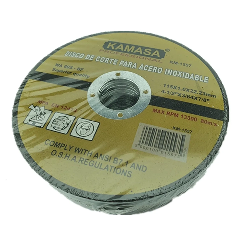25 UNIDAD DISCO DE CORTE PARA ACERO INOXIDABLE 115MM KAMASA KM1557 - 3