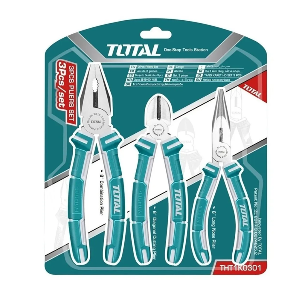 SET DE ALICATES UNIVERSAL COMBINADOS 3 PIEZA TOTAL THT1K0301 - 2