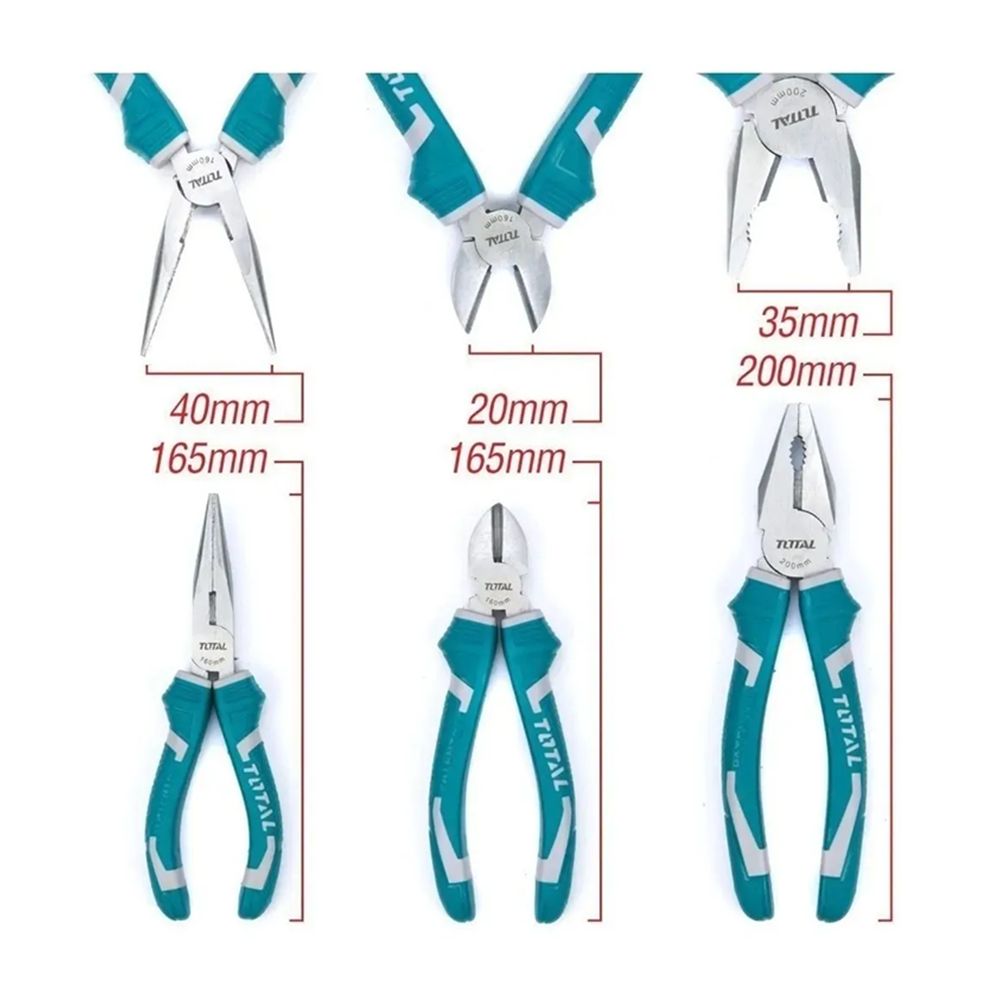 SET DE ALICATES UNIVERSAL COMBINADOS 3 PIEZA TOTAL THT1K0301 - 3