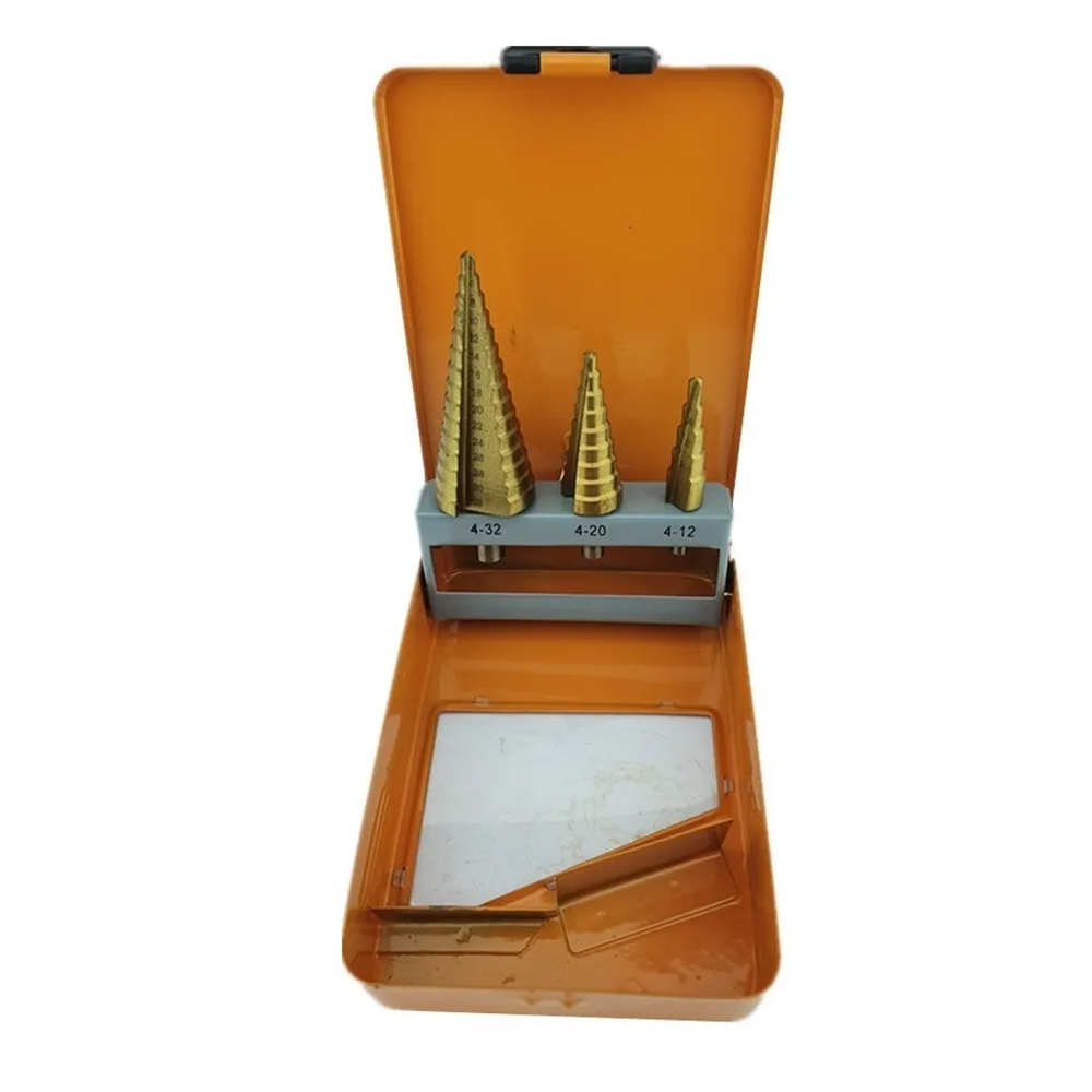 JUEGO KIT SET DE BROCA ESCALONADA 3 PIEZAS TOOLMAK TMK19393 - 3