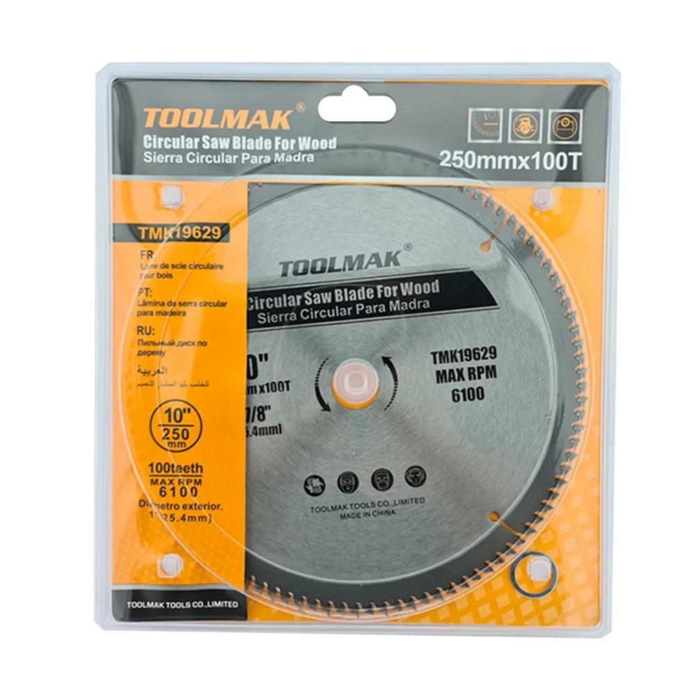 DISCO DE SIERRA CIRCULAR 10 PULGADAS 100 DIENTES TOOLMAK TMK19629 - 2