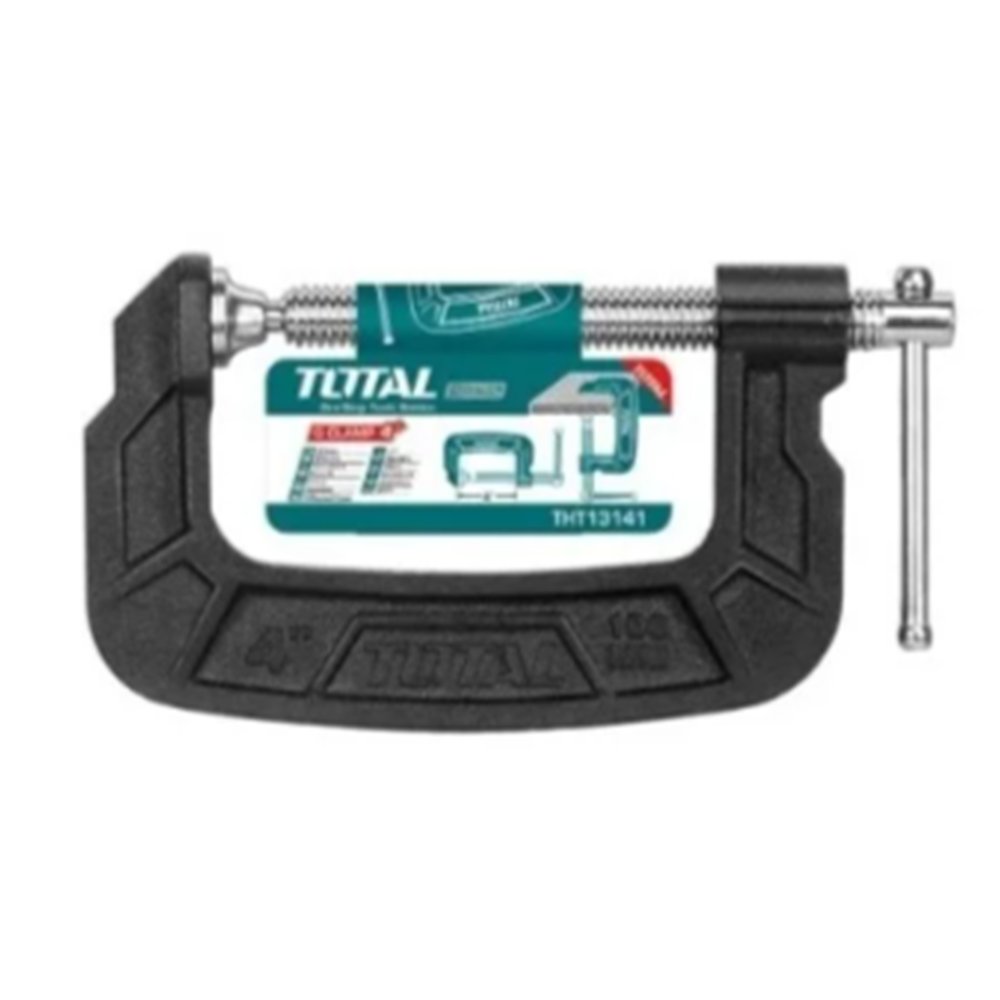 PACK 2 PRENSA TIPO C 4 PULGADAS (100MM) TOTAL THT13141 - 2