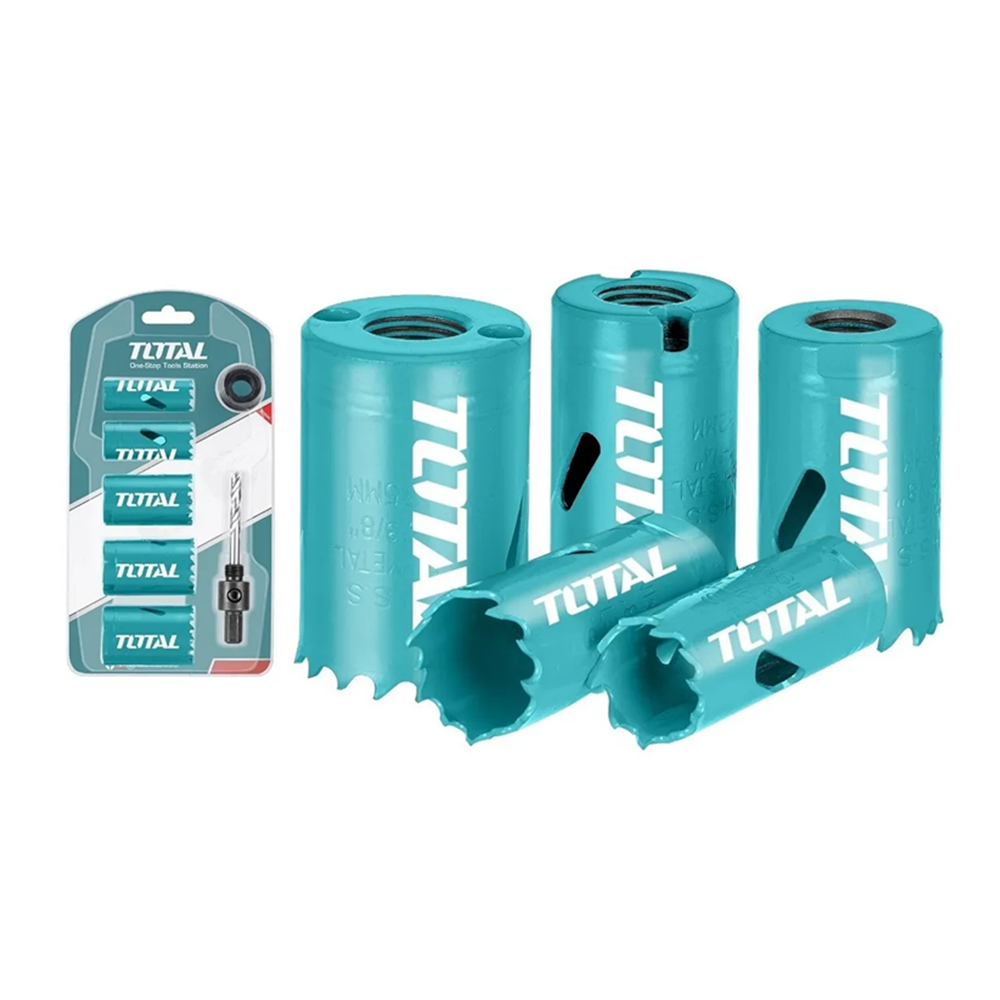 KIT SET JUEGO SIERRA COPA BI-METAL 7 PIEZAS TOTAL TACSH1071 - 1