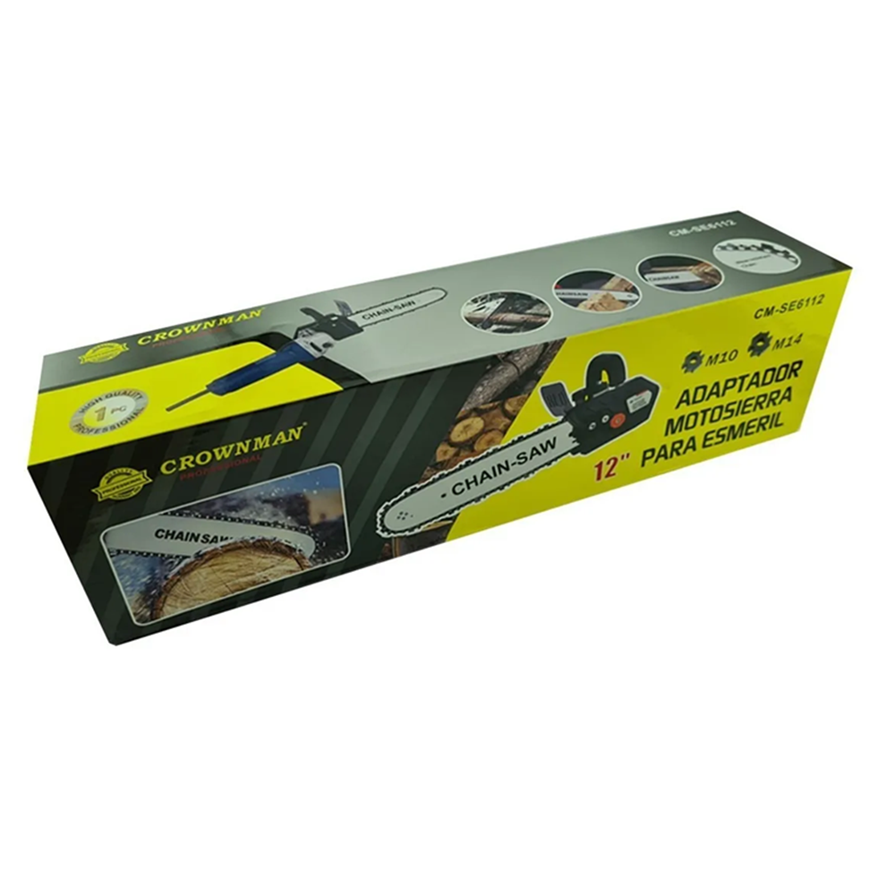 ADAPTADOR MOTOSIERRA ESMERIL ANGULAR GALLETERO CROWNMAN - 2
