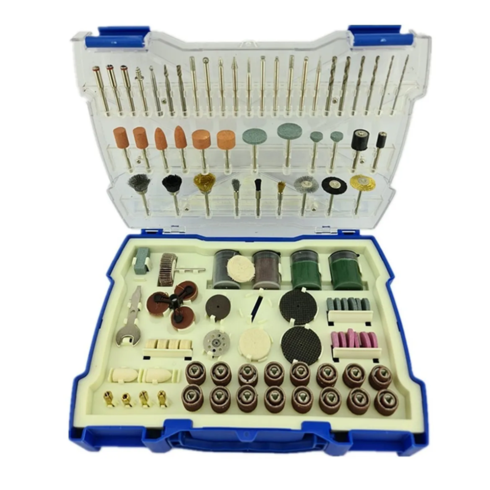 KIT SET JGO DE ACCESORIOS PARA MINITORNO TIPO DREMEL 239 PIEZAS CROWNMAN - 1