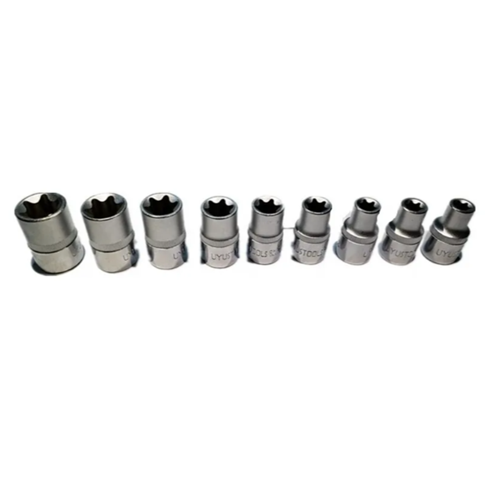 JUEGO SET DE DADOS TORX ESTRELLA HEMBRA 9 PIEZAS UYUSTOOLS DAX903 - 3