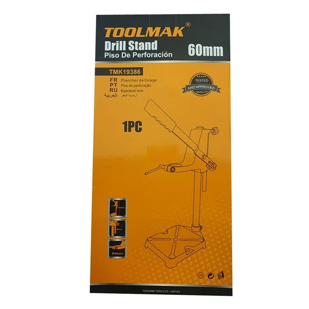SOPORTE PEDESTAL PORTA TALADRO 45 CM TOOLMAK TMK19386 - 2