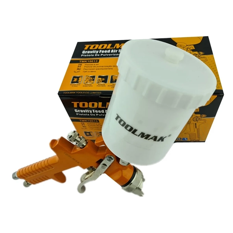 PISTOLA DE PINTURA DE AIRE H.V.L.P 1.4MM 680CC TOOLMAK TMK19613 - 2