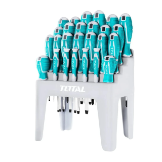 KIT SET JUEGO DESTORNILLADORES 26 PIEZAS TOTAL THT250626 - 1