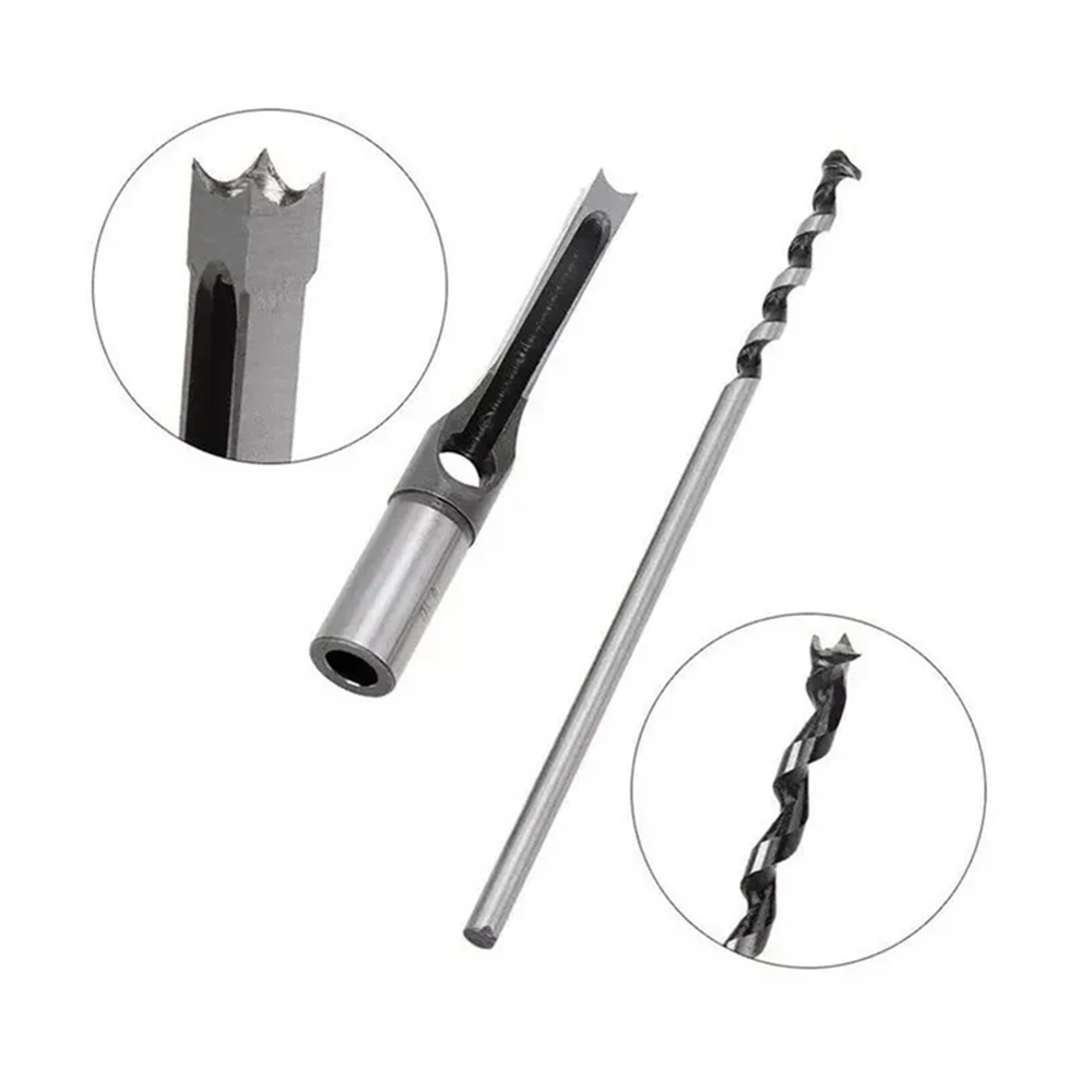KIT JUEGO BROCAS AGUJERO CUADRADO PARA MADERA 4 PIEZAS KAMASA KM1911 - 2