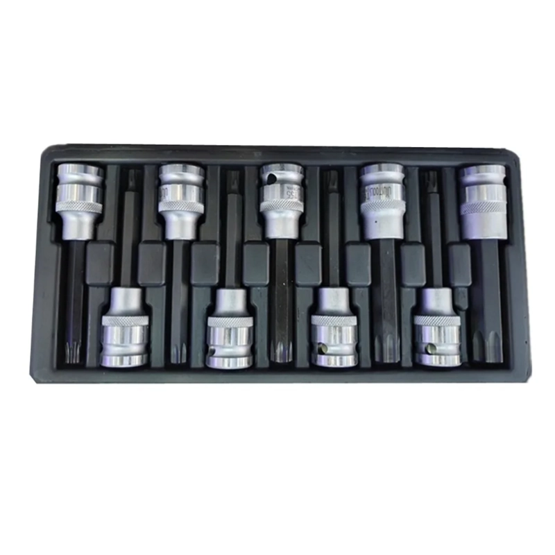 JUEGO DE DADO TORX LARGO 10CM PROFESIONAL 9 PIEZAS UYUSTOOLS DAX902 - 2