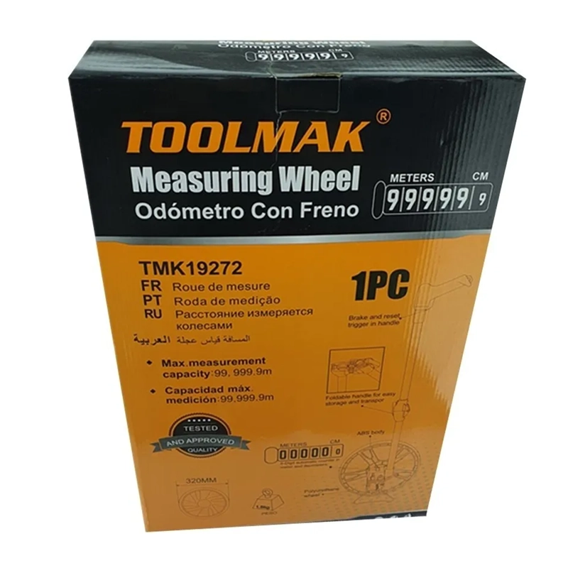 ODOMETRO PROFESIONAL 10.000 MTS ATRIL PLEGABLE TOOLMAK TMK19272 - 4