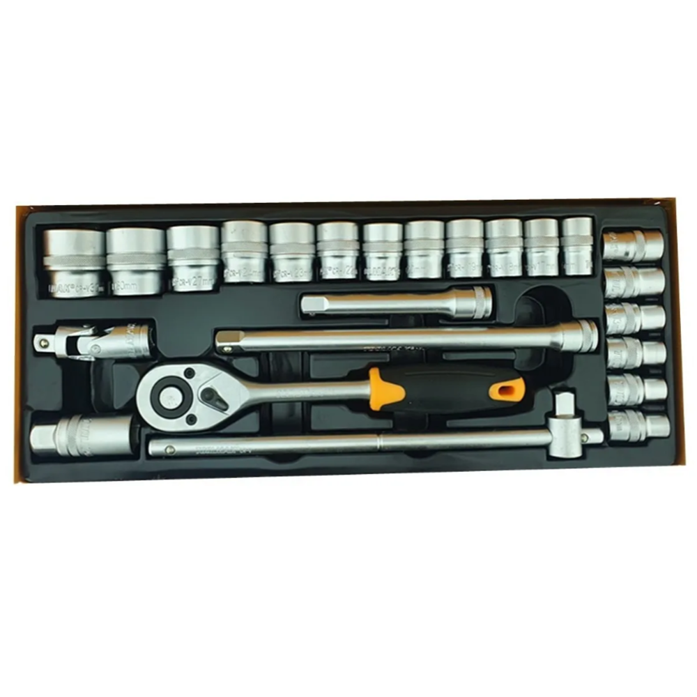 SET JUEGO DADOS HEXAGONALES 1/2 24 PIEZAS TOOLMAK TMK19524 - 2
