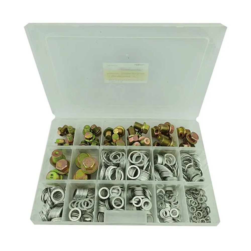 KIT JUEGO DE REPUESTOS TAPON DE CARTER 534 PIEZAS UNIVERSAL - 1