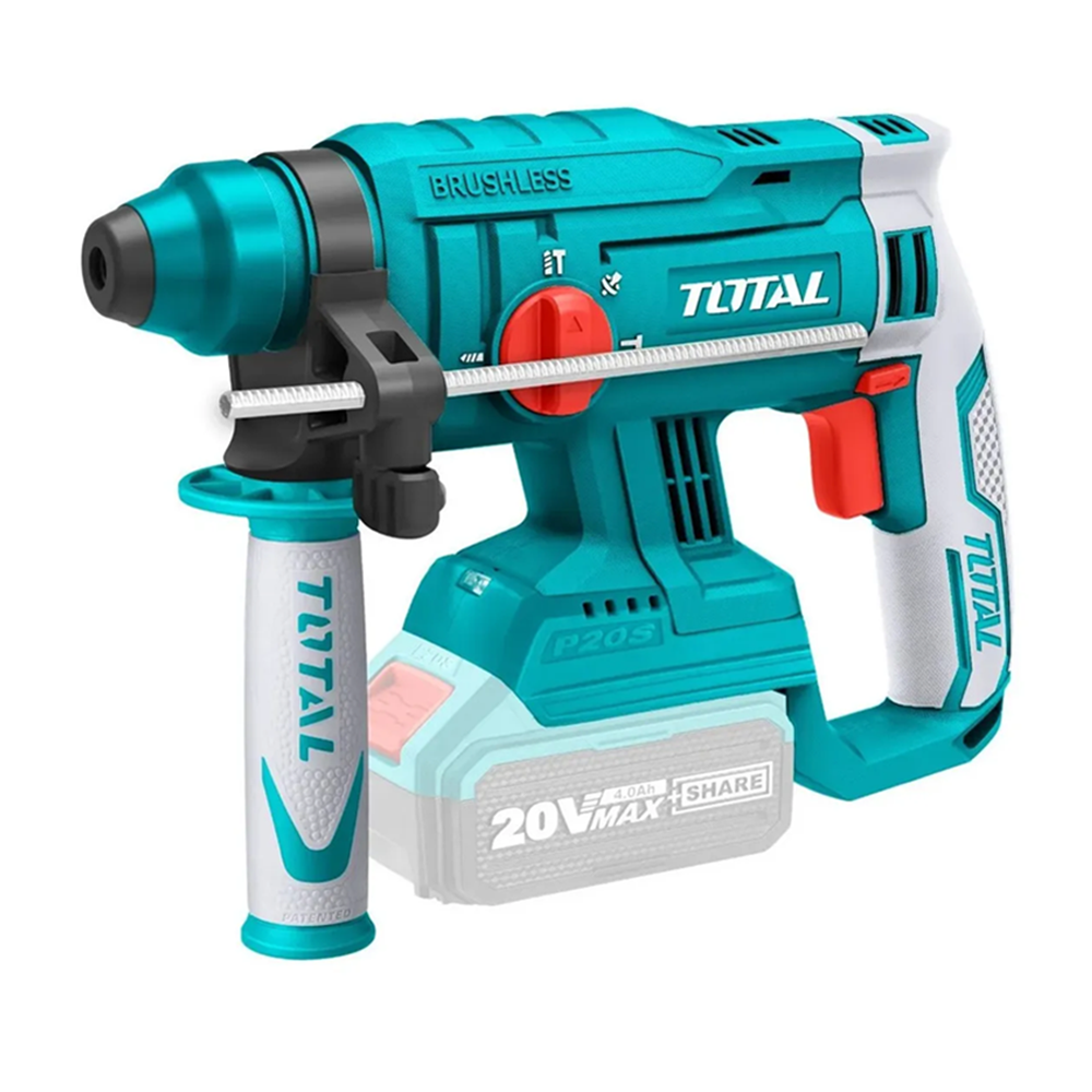 ROTOMARTILLO INALAMBRICO PERCUTOR SDS PLUS 20V TOTAL - 1