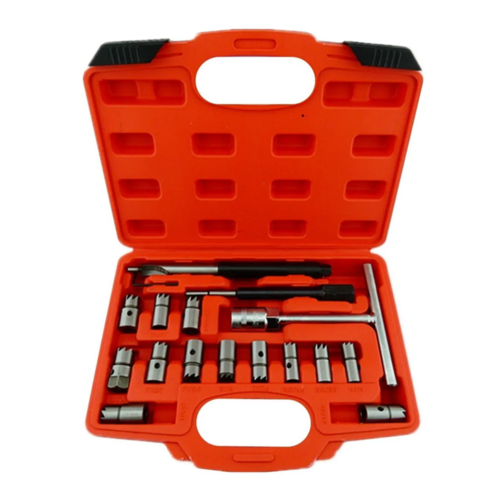 KIT ESCARIADOR ASIENTO INYECTORES DIESEL PETROLERO 17 PIEZAS - 1