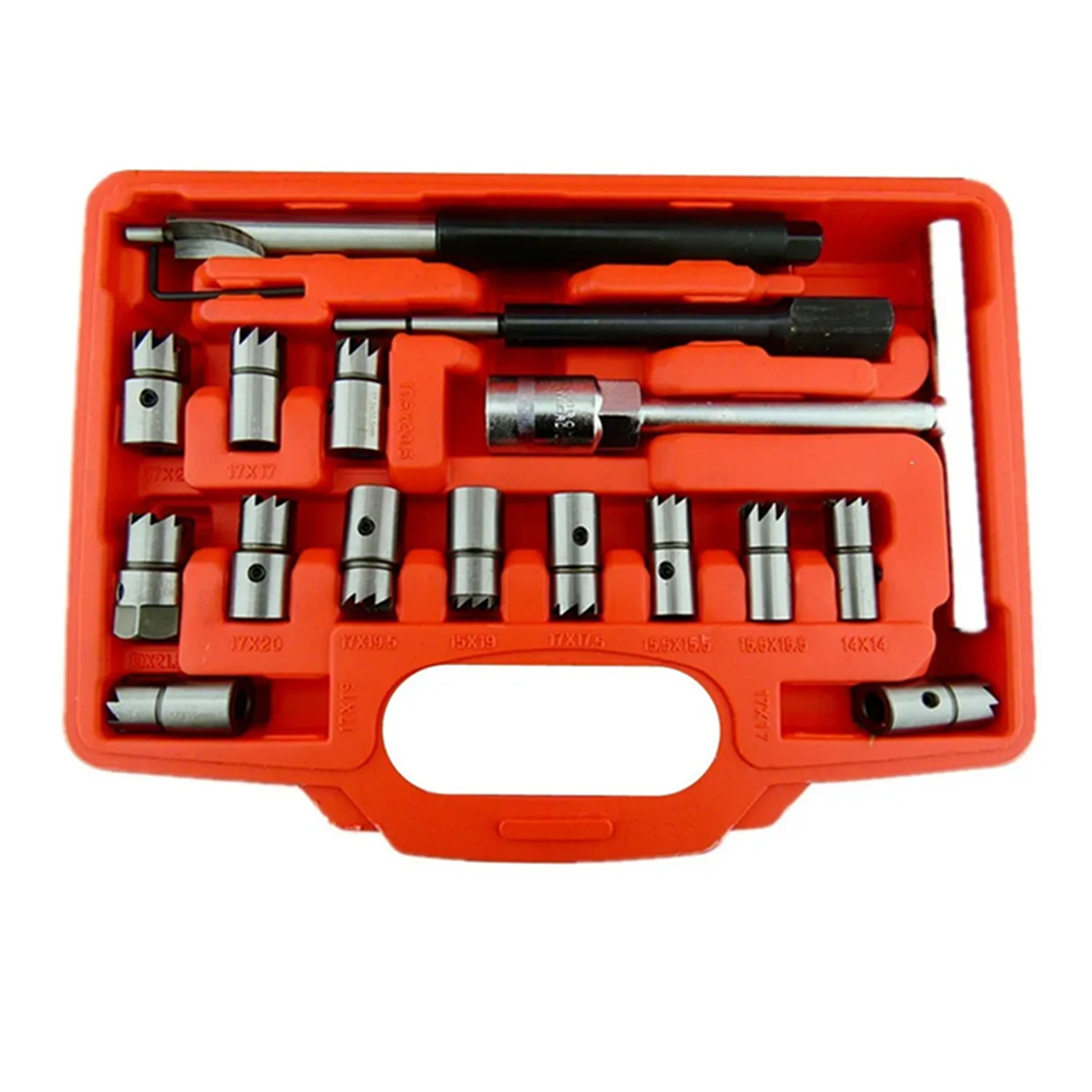 KIT ESCARIADOR ASIENTO INYECTORES DIESEL PETROLERO 17 PIEZAS - 2