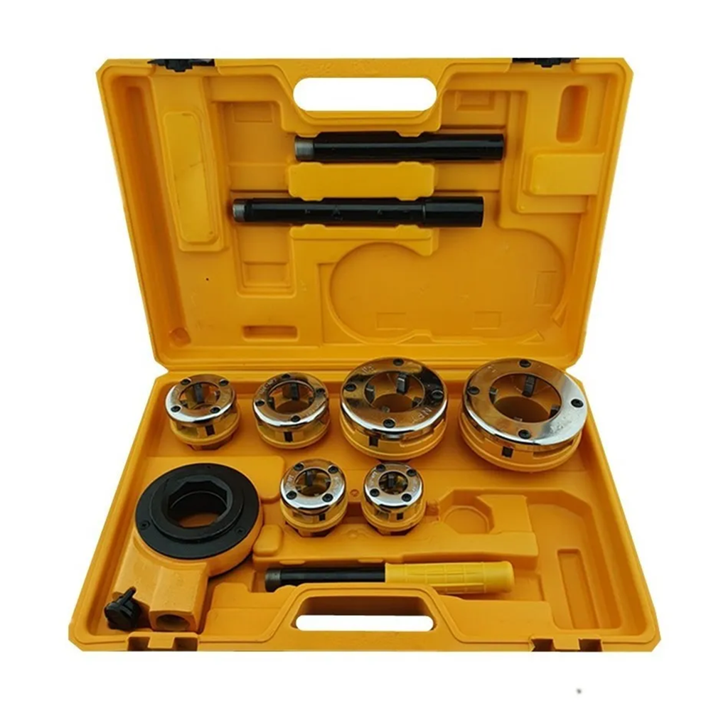 SET JUEGO DE TERRAJAS MANUAL PARA TUBO 6 PIEZAS TOOLMAK TMK19543 - 1