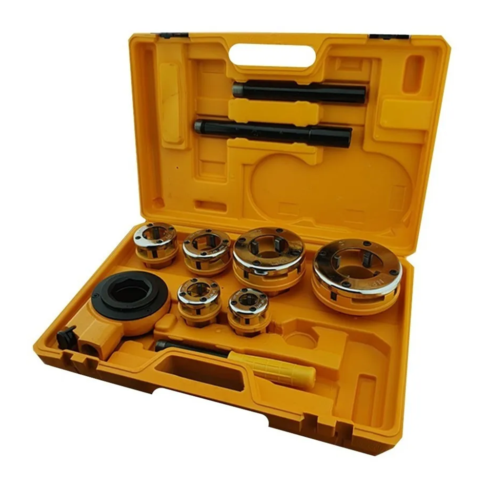 SET JUEGO DE TERRAJAS MANUAL PARA TUBO 6 PIEZAS TOOLMAK TMK19543 - 2