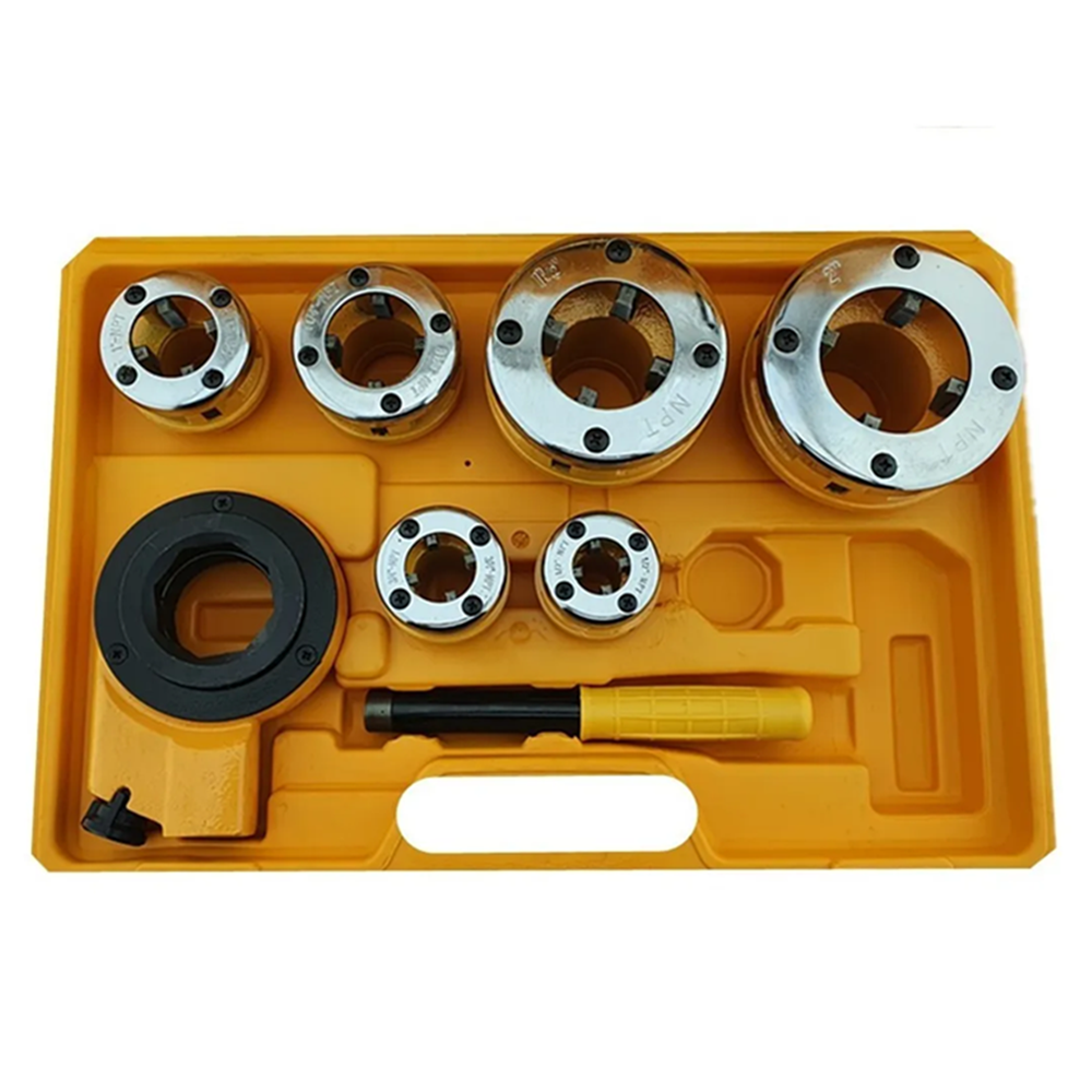 SET JUEGO DE TERRAJAS MANUAL PARA TUBO 6 PIEZAS TOOLMAK TMK19543 - 3