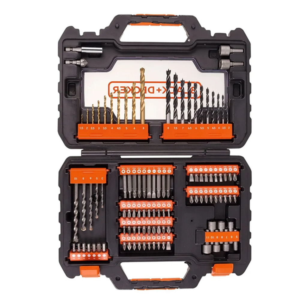 PUNTAS Y BROCAS P/ ATORNILLAR TALADRAR 104 PCS BLACK+DECKER - 2