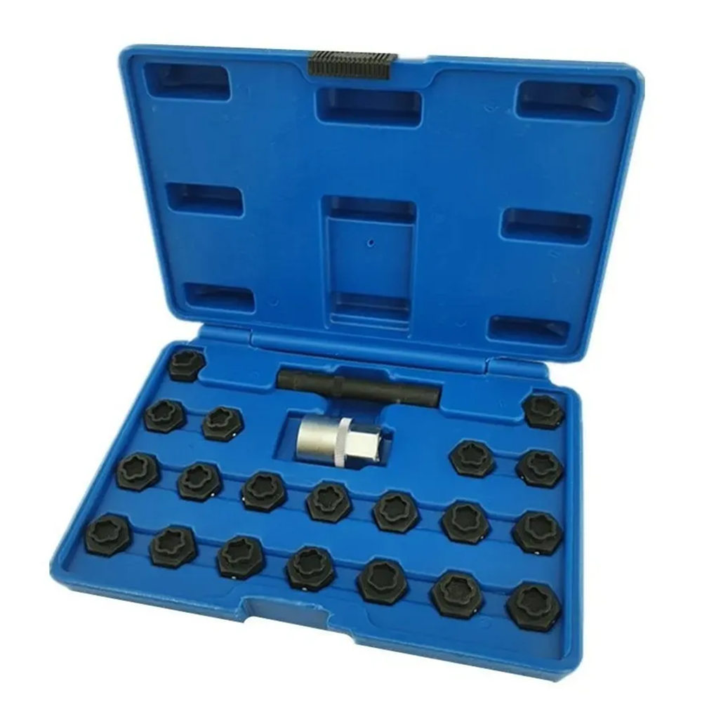KIT EXTRACCION TUERCA BLOQUEO SEGURIDAD ANTIRROBO BMW 22 PIEZAS - 2