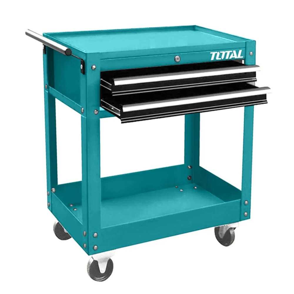 CARRO CAJA GABINETE METALICO PARA HERRAMIENTAS 2 CAJONES TOTAL - 1