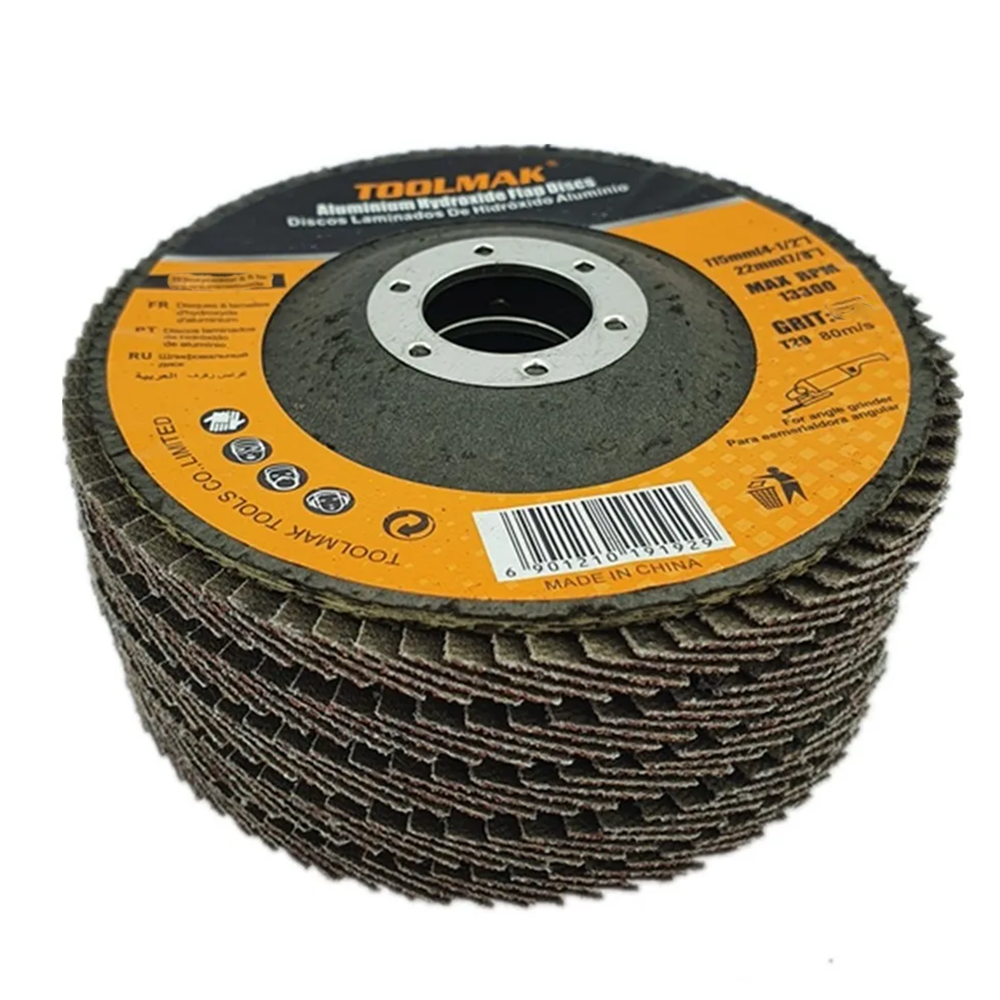 PACK 5 DISCO LIJAS PULIR TRASLAPADO LAMINADOS MADERA TOOLMAK - 1