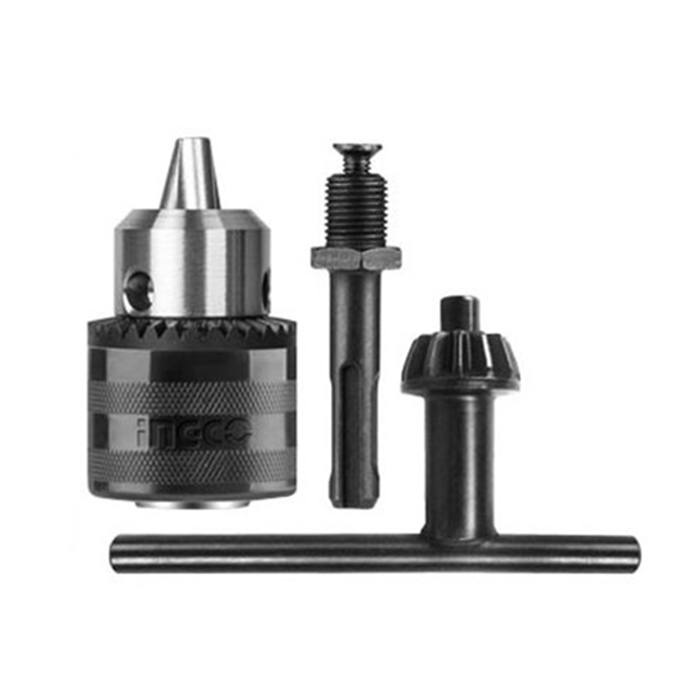 MANDRIL INGCO KC1301.1 TALADRO 13 MM + LLAVE 1/2 ADAPTADOR SDS PLUS - 1