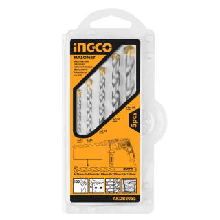 SET BROCAS INGCO AKDB3055 PARA CONCRETO 5 PIEZAS - 1