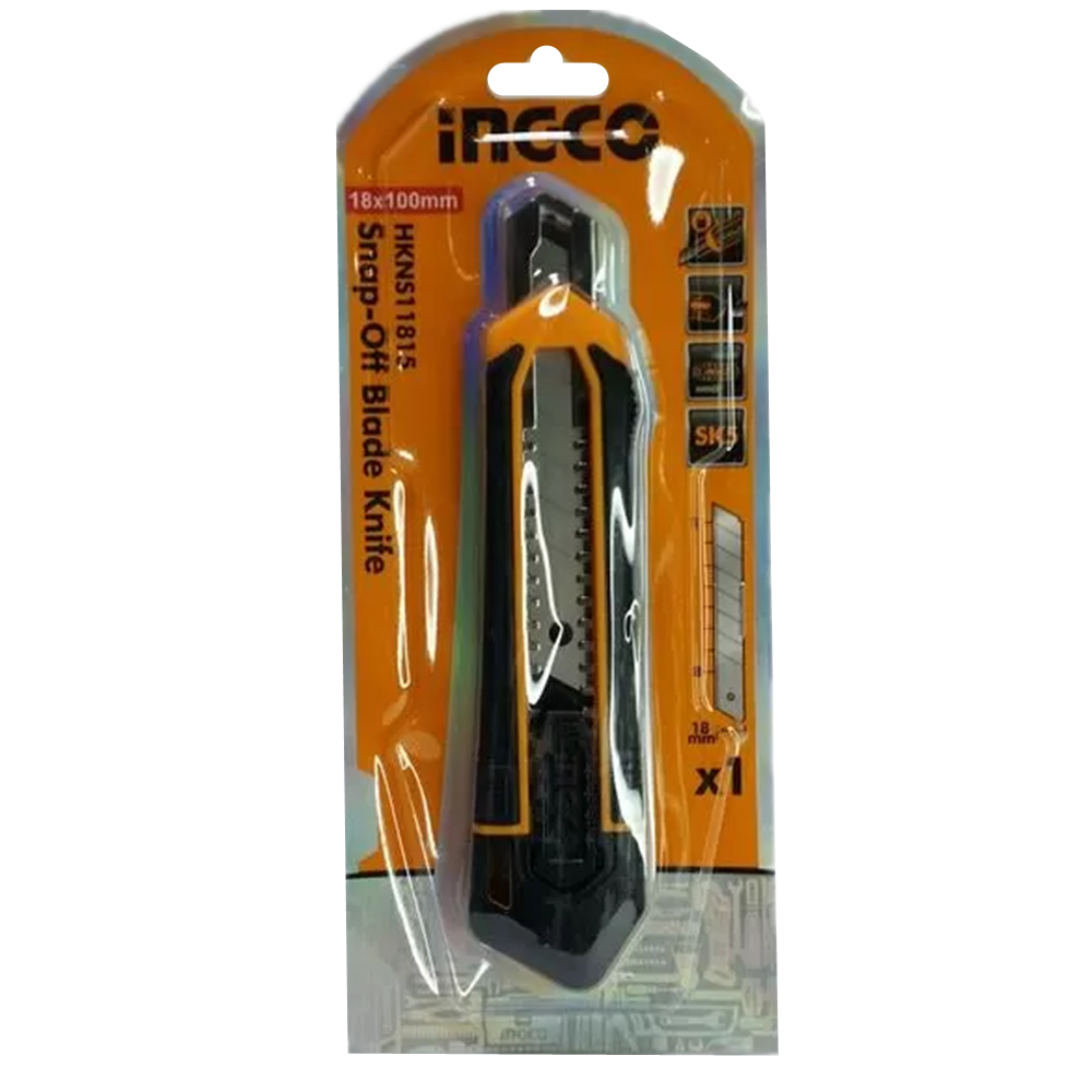 CORTA CARTON INGCO HKNS11815 CUCHILLO 18 MM X 100 MM - 2