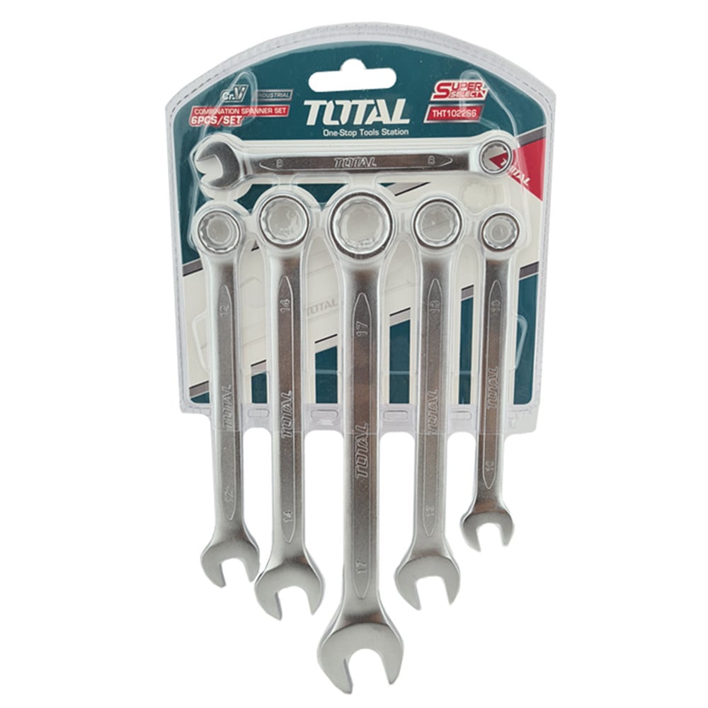 SET HERRAMIENTAS TOTAL LLAVES THT102266 6 PIEZAS PUNTA CORONA - 1
