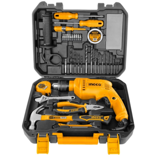 KIT TALADRO PERCUTOR 680W + HERRAMIENTAS 115 PCS - 1