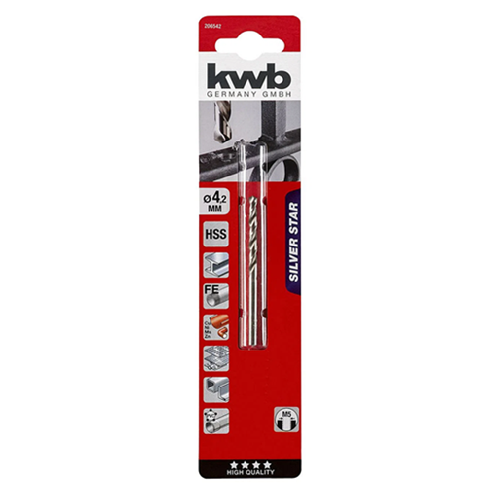 BROCA KWB 206542 PARA METAL HSS 4.2 MM - 1