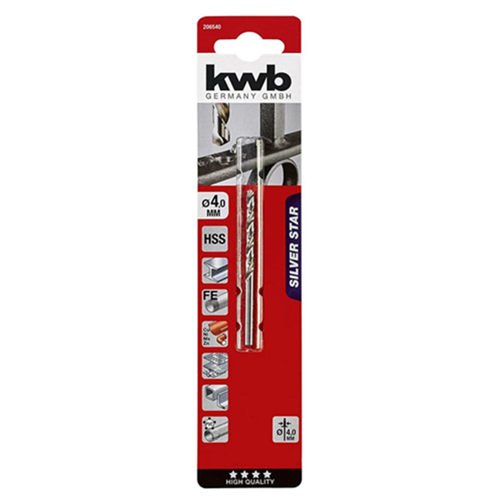 BROCA KWB 206540 PARA METAL HSS 4 MM - 1