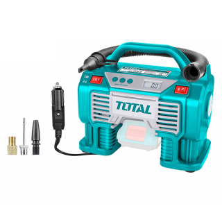 INFLADOR COMPRESOR AIRE INALÁMBRICO 20V TOTAL TACLI2002 - 1